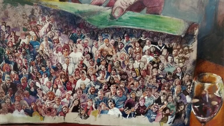 Obras de Mario Guastella y Daniel Masi en la exposición Contraste simultáneo