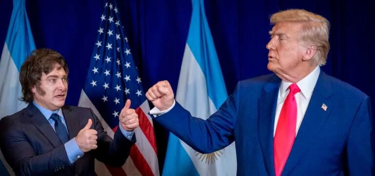Presidente Javier Milei durante un acto oficial