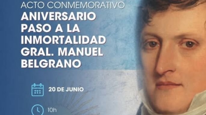 Acto conmemorativo por Manuel Belgrano en La Falda