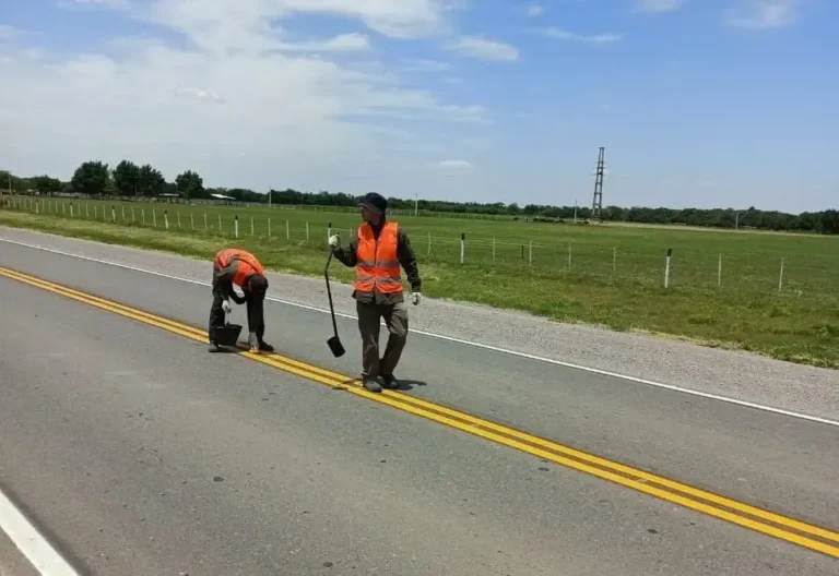 Cartelería vial en ruta cordobesa