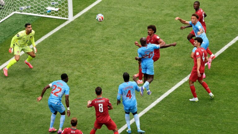 Partido entre Portugal y República Democrática del Congo en el NRG Stadium