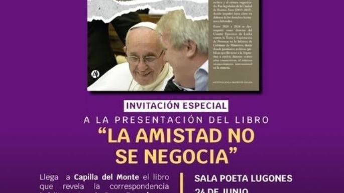 Presentación del libro La amistad no se negocia en Capilla del Monte