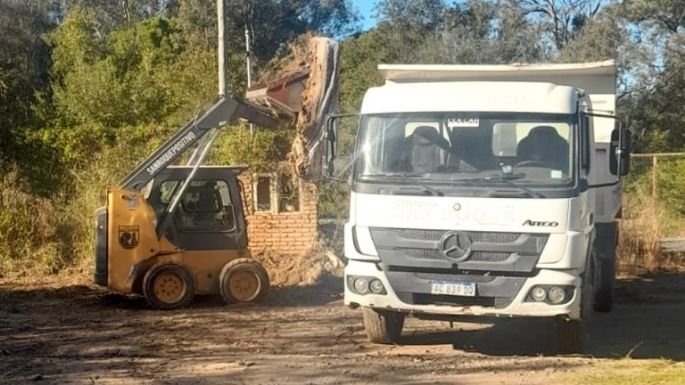 Obras de mantenimiento urbano en San Roque