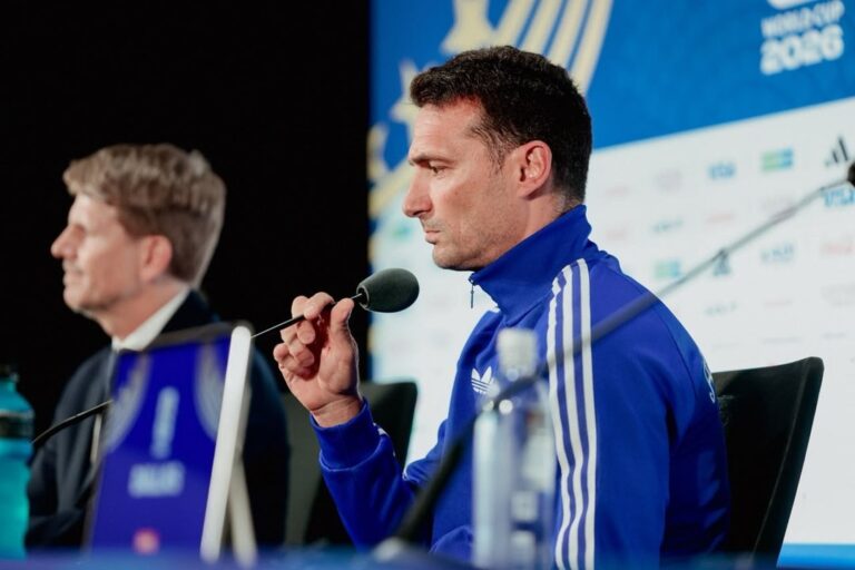 Lionel Scaloni en conferencia de prensa previa al partido contra Austria