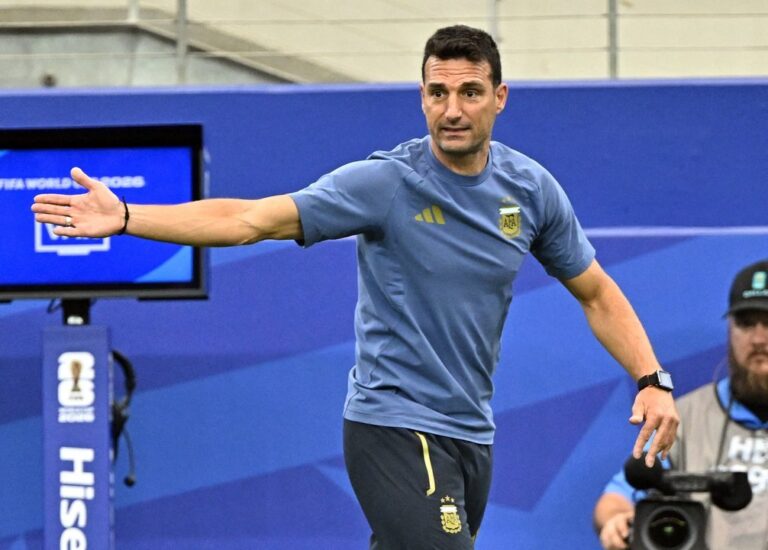 Lionel Scaloni durante el partido Argentina vs Jordania en el Mundial 2026