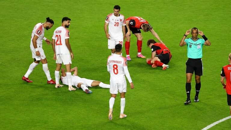 Stefan Posch durante el partido ante Jordania en el Mundial 2026