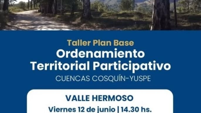 Taller participativo de ordenamiento territorial en Valle Hermoso