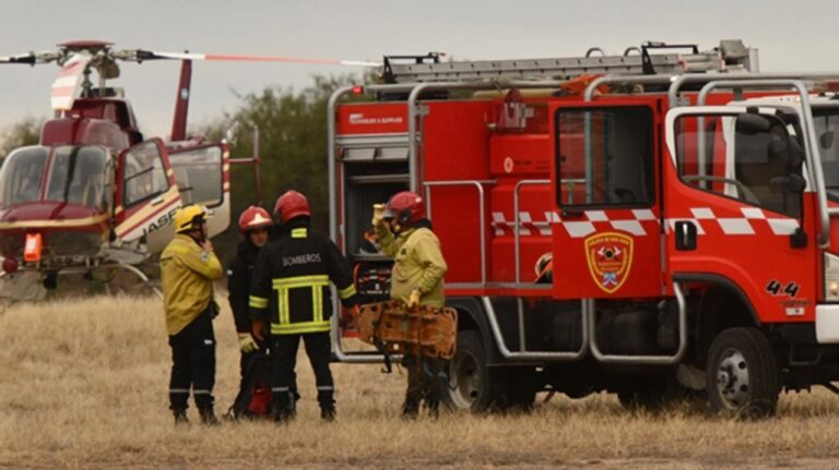 Helicóptero oficial caído en el Parque Provincial Ischigualasto, San Juan