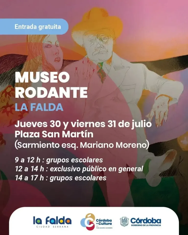 Museo Rodante en Plaza San Martín de La Falda