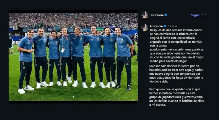 Lionel Scaloni durante la final del Mundial 2026