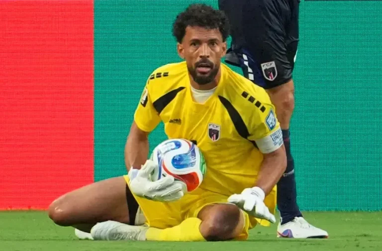 Josimar Dias Vozinha arquero Cabo Verde durante partido Mundial 2026 contra Argentina