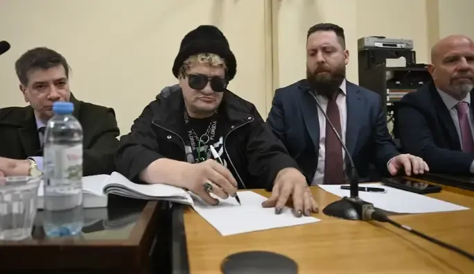Cristian “Pity” Álvarez en la sala de audiencias