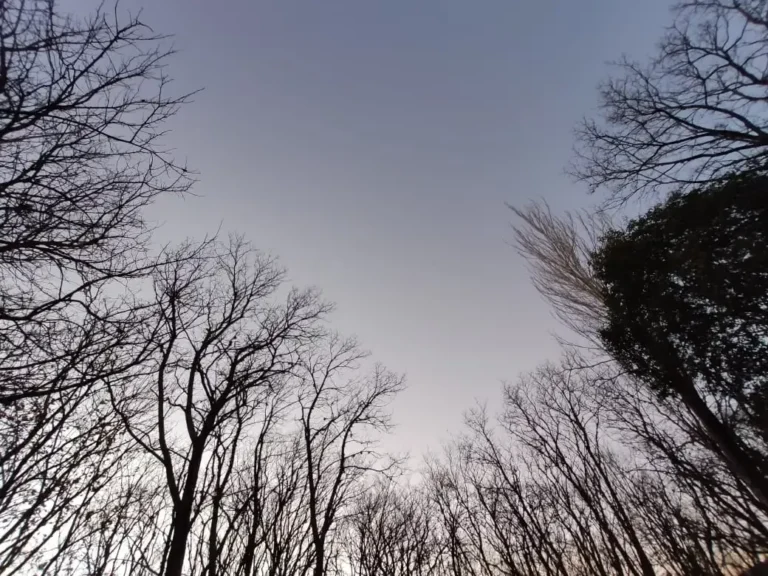 Vista de las sierras de Córdoba con cielo nublado en invierno