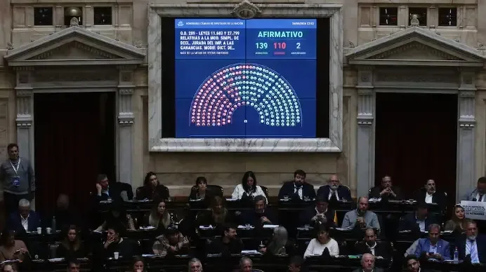 Sesión de la Cámara de Diputados de la Nación