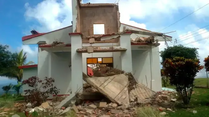 Mapa de epicentro del sismo en Coronado, Costa Rica