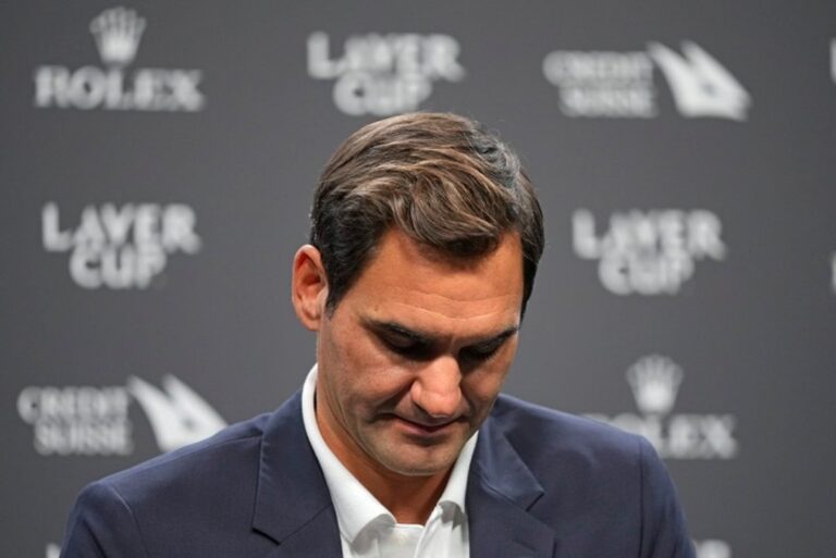 Roger Federer en un evento deportivo