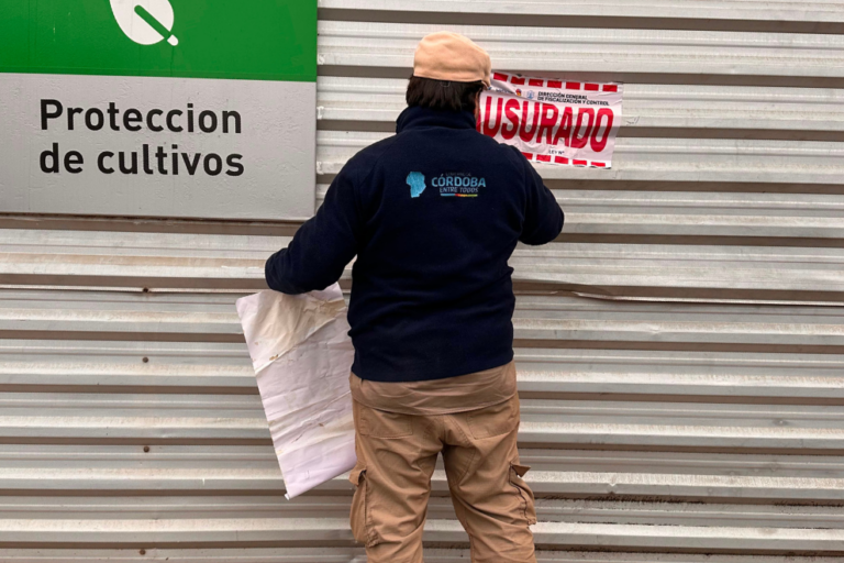 Controles de fitosanitarios en Río Cuarto y Santiago Temple