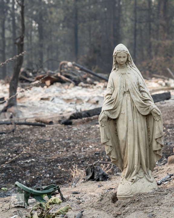 Incendio forestal en el este de Estados Unidos