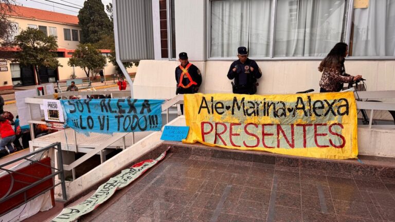 Tribunales de Córdoba durante el juicio a Oscar González