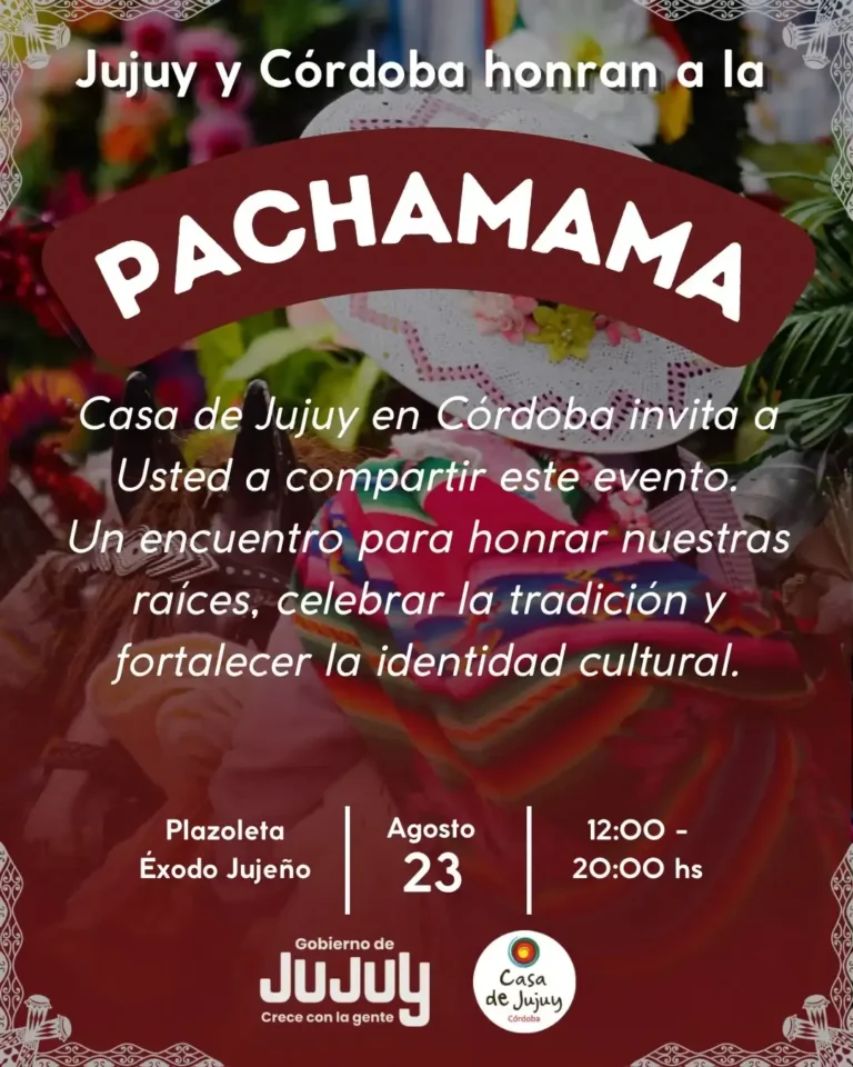 Jornada cultural en homenaje a la Pachamama en la plazoleta Éxodo Jujeño