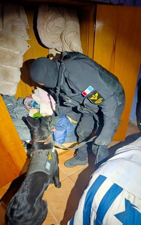 Operativo policial en La Calera