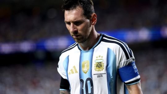 Lionel Messi con la camiseta de la Selección Argentina