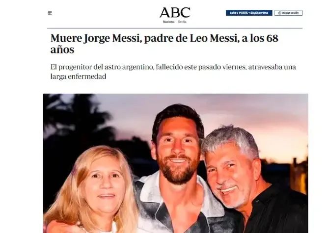 Jorge Messi, padre de Lionel Messi