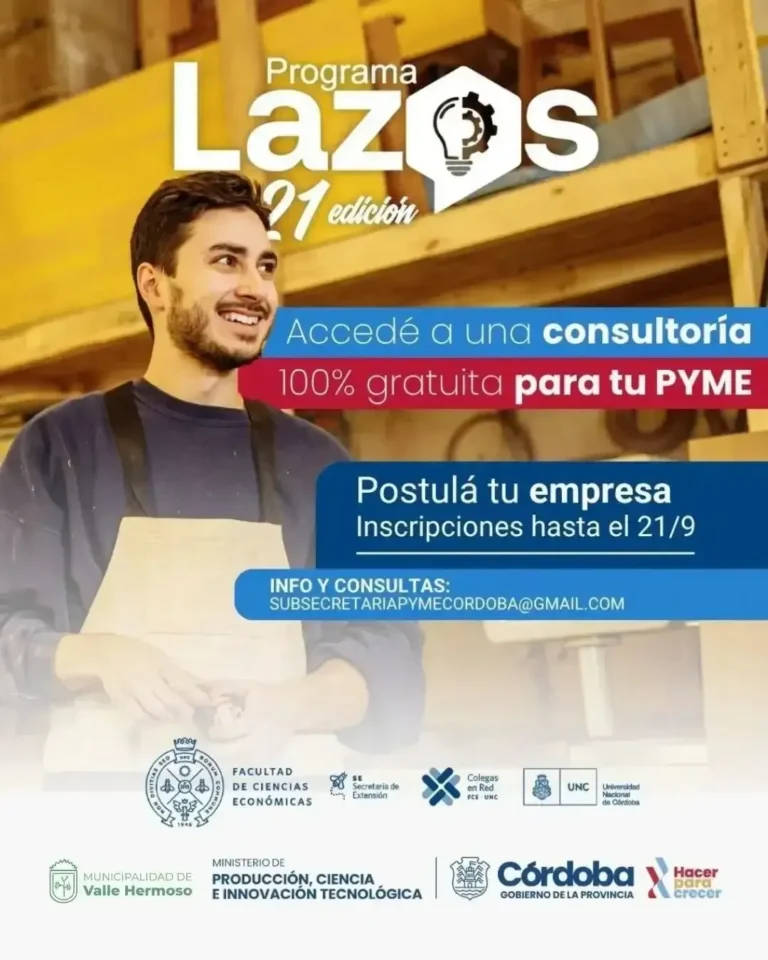 Empresarios en reunión con asesoría técnica en Valle Hermoso