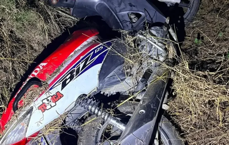 Motocicleta recuperada durante operativo policial en Carlos Paz
