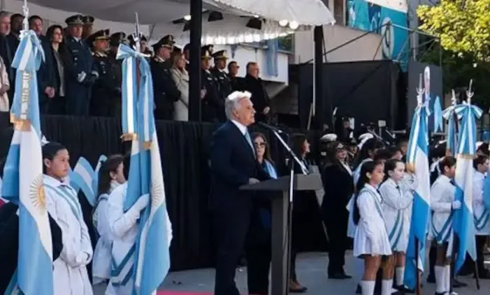 Acto oficial sanmartiniano en Salsipuedes