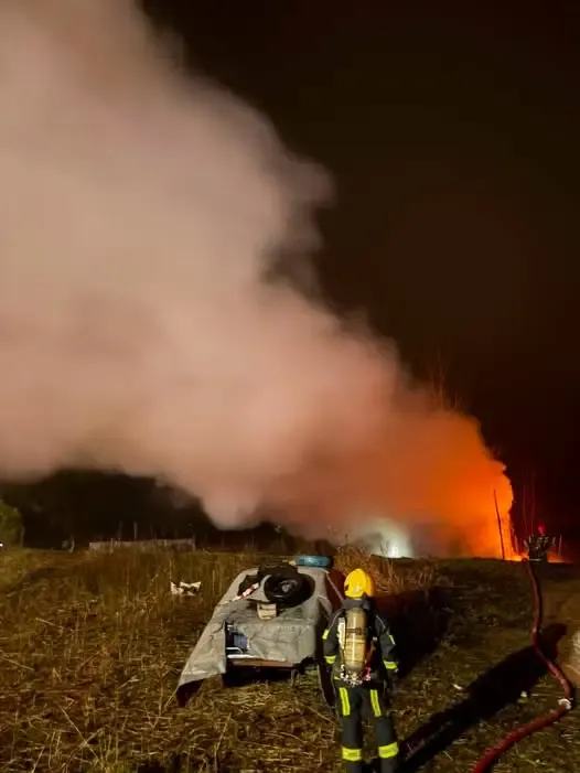 Vivienda incendiada en San Francisco
