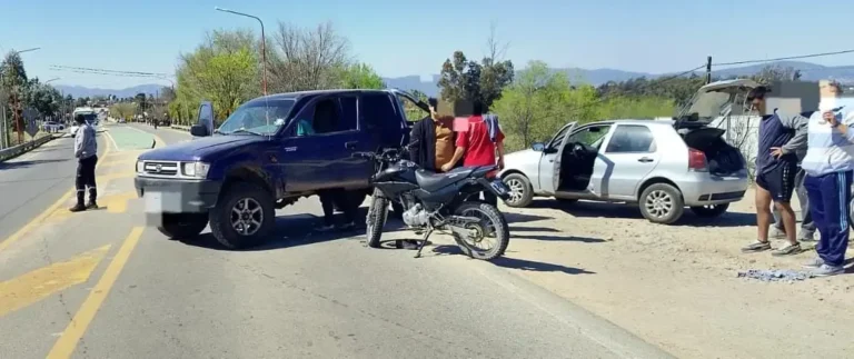 Ruta Provincial 28 en Tanti, lugar del accidente