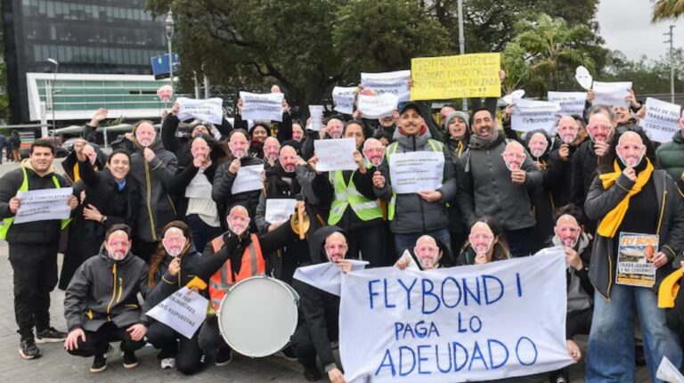 Trabajadores de Flybondi protestan en Aeroparque