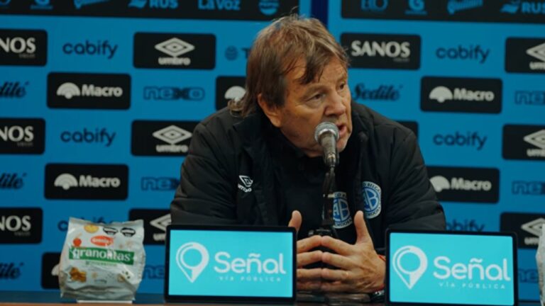 Ricardo Zielinski, entrenador de Belgrano, en conferencia de prensa