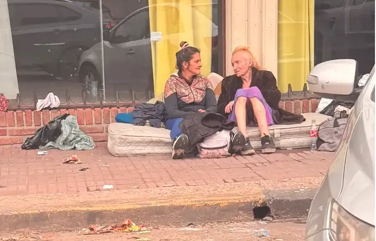 Zulma Lobato en situación de calle en Paraná