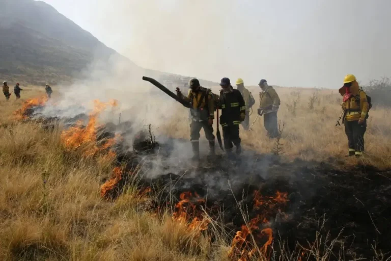 Mapa de riesgo de incendios en las sierras de Córdoba