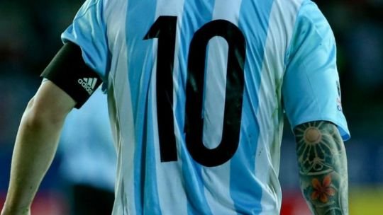 Camiseta de la Selección Argentina con el número 10